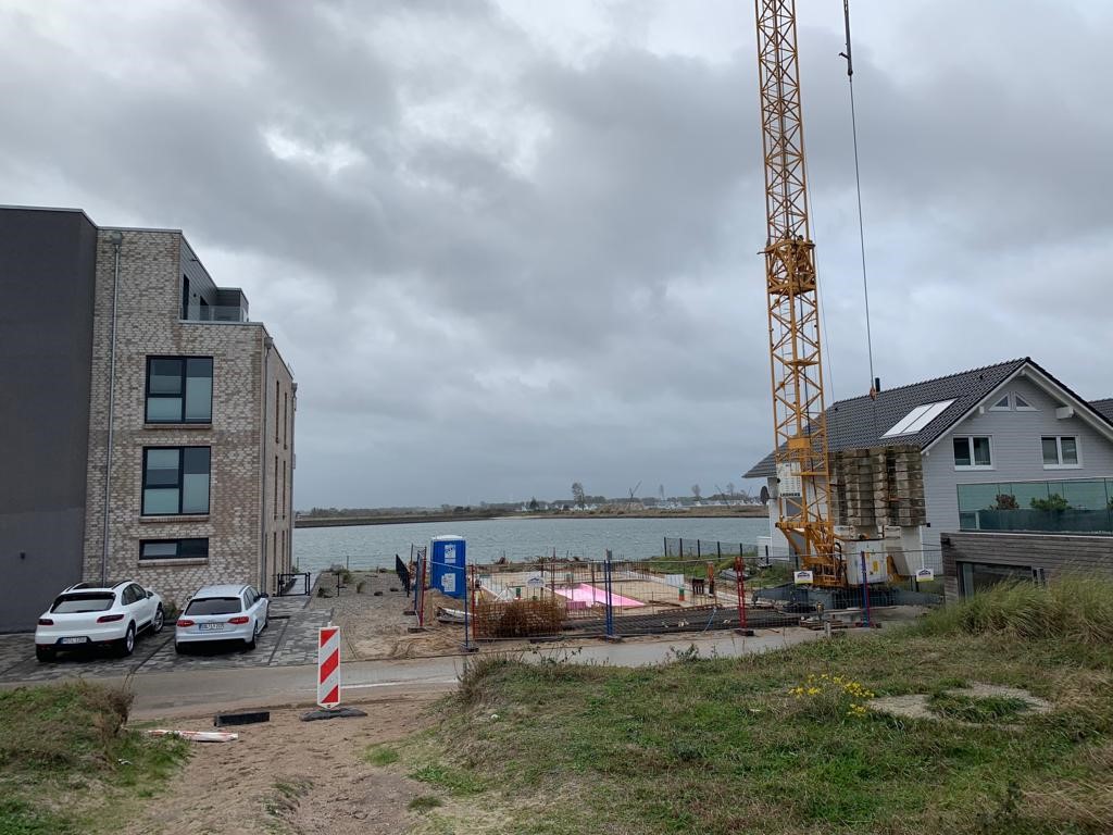 Ansicht des Baugrundstücks